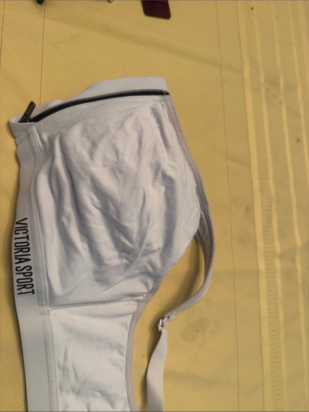 Victoria's Secret Sport White Zip-Front Sports Bra